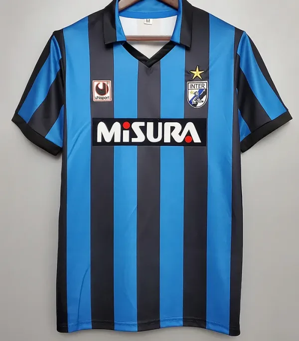 88-90 Inter Home Retro Soccer Jersey