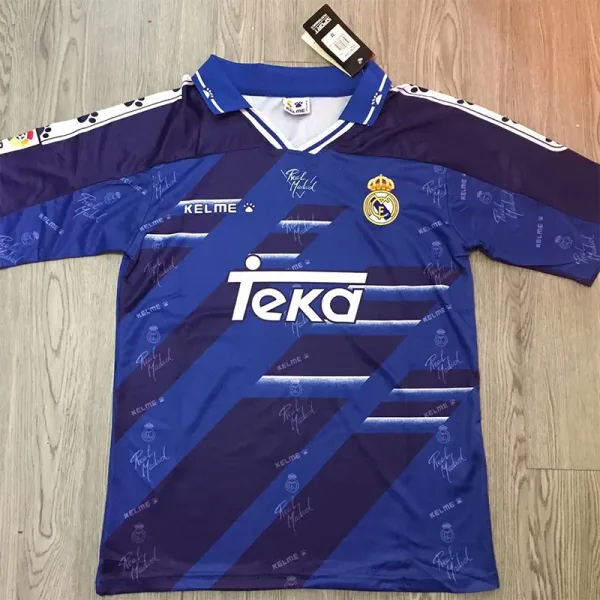 94-96 RMA Away Purple Blue Retro Soccer Jersey