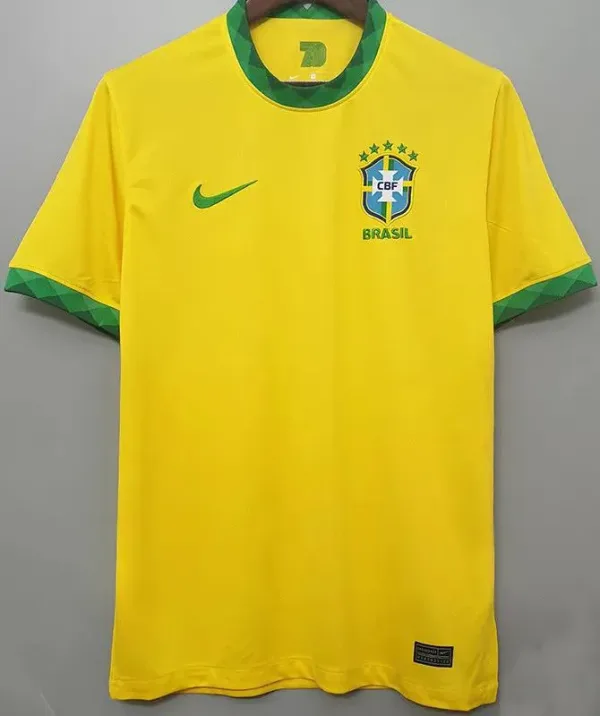 20-21 Brazil Home Retro Soccer Jersey