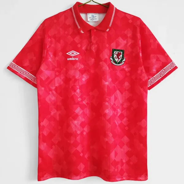 90-92 Wales Home Retro Soccer Jersey
