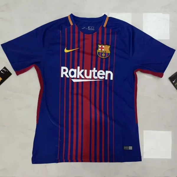 17-18 Barcelona Home Retro Soccer Jersey
