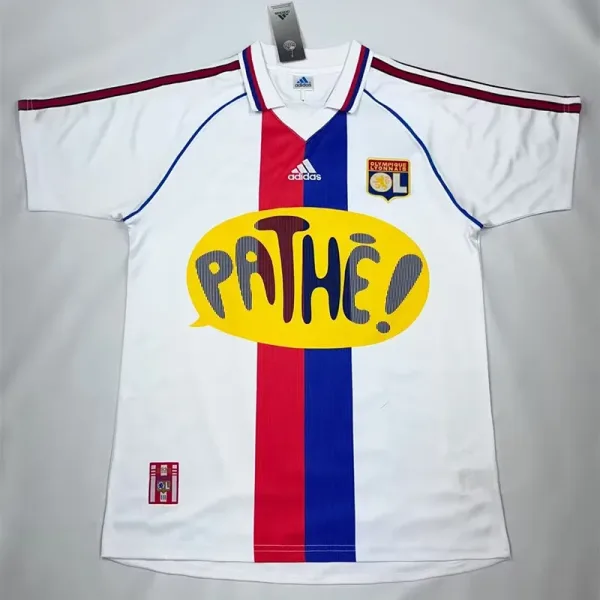 00-01 Lyon Home White Retro Soccer Jersey