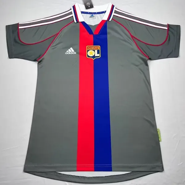 00-01 Lyon Away Gray Retro Soccer Jersey