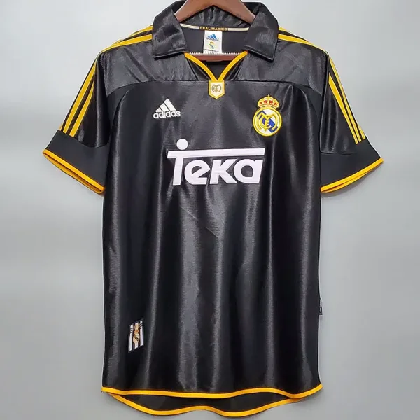 00-01 RMA Away Black Retro Soccer Jersey