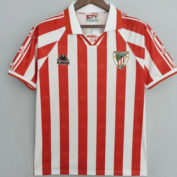95-97 Bilbao Home Retro Soccer Jersey
