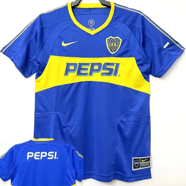 03-04 Boca juniors Home Retro Soccer Jersey