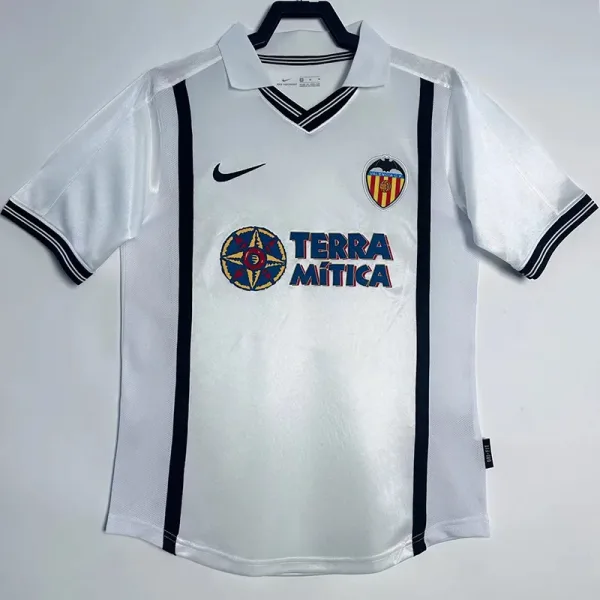 00-01 Valencia Home Retro Soccer Jersey