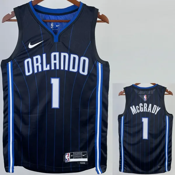 22-23 Magic MCGRADIDASY #1 Black Top Quality Hot Pressing NBA Jersey