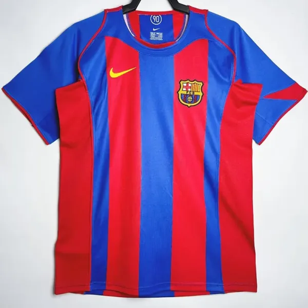 04-05 Barcelona Home Retro Soccer Jersey