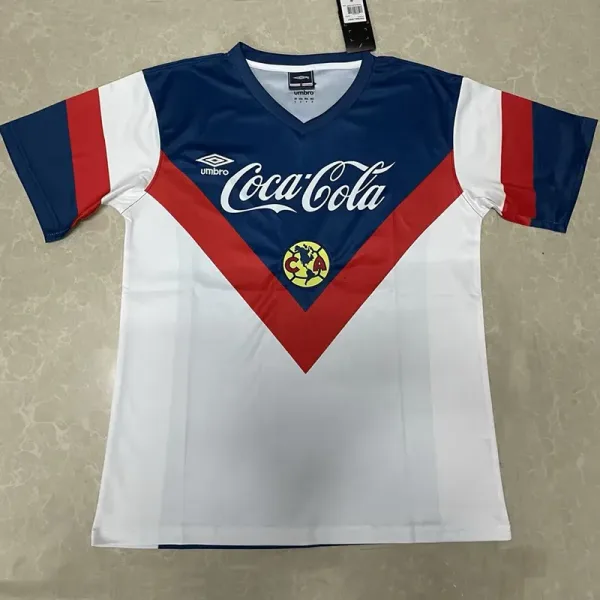 93-94 Club America White Retro Soccer Jersey