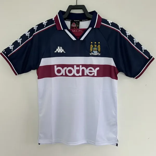 97-98 Manchester City Away Retro Soccer Jersey