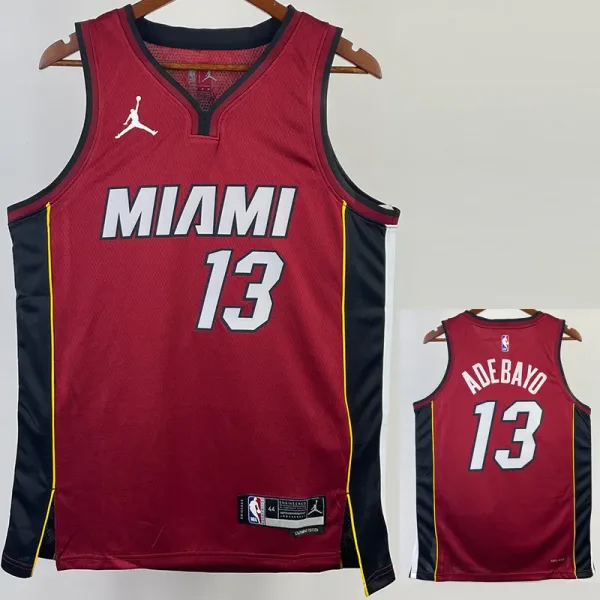22-23 HEAT ADIDASEBAYO #13 Red Top Quality Hot Pressing NBA Jersey (Trapeze Edition)
