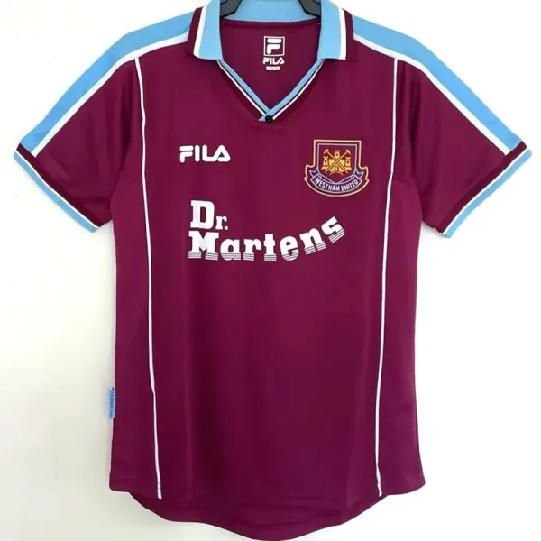 99-01 West Ham Home Retro Soccer Jersey