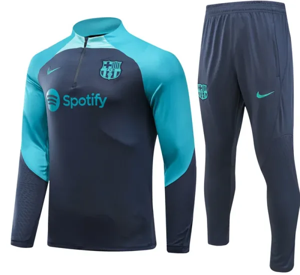 23-24 Barcelona Dark Blue Half Pull special edition