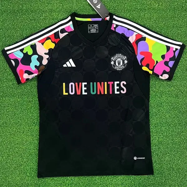 23-24 Manchester United Black Pre-match Training shirts