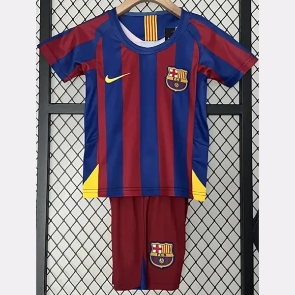 05-06 Barcelona Home Kids Retro Soccer Jersey