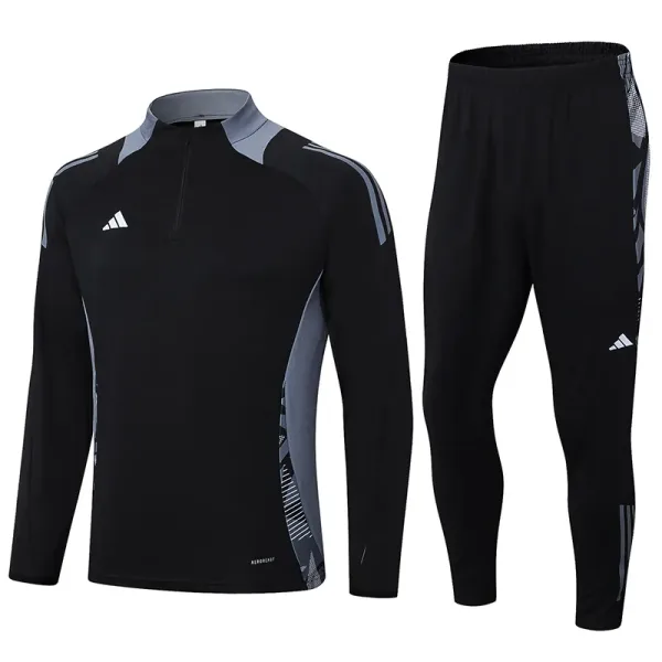 24-25 ADIDAS Black Half Pull Tracksuit #06