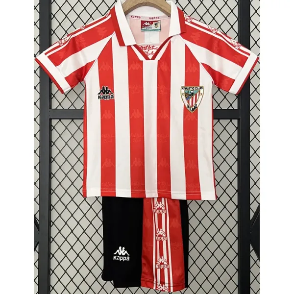 95-97 Bilbao Home Kids Retro Soccer Jersey