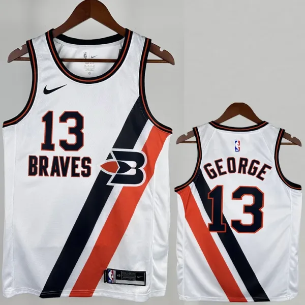 19-20 Clippers GEORGE #13 White City Edition Top Quality Hot Pressing NBA Jersey
