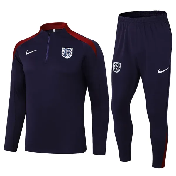 24-25 England Purple Blue Half Pull Tracksuit