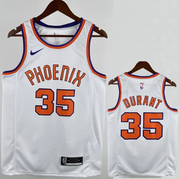 17-18 SUNS DURANT #35 White Retro Top Quality Hot Pressing NBA Jersey