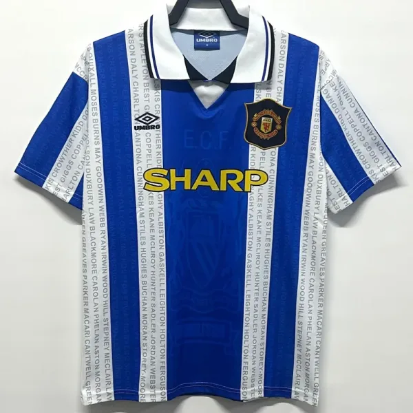 94-96 Manchester United Away Retro Soccer Jersey