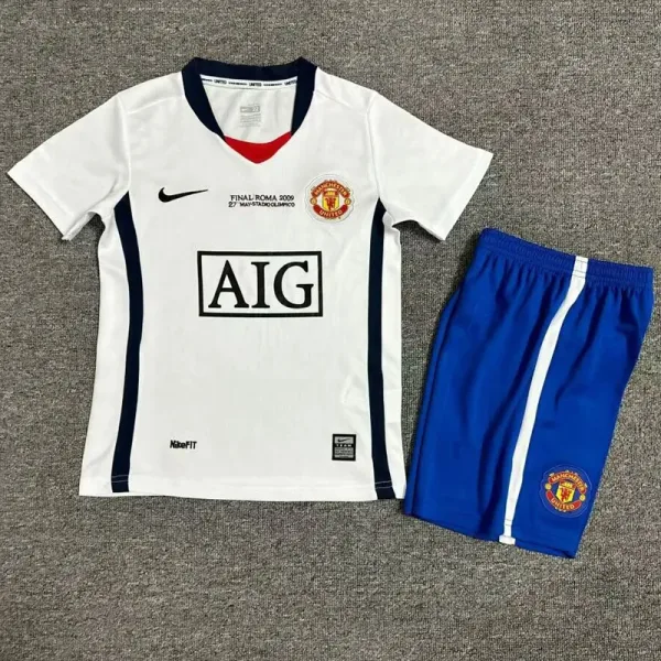 08-09 Manchester United Home Kids Retro Soccer Jersey