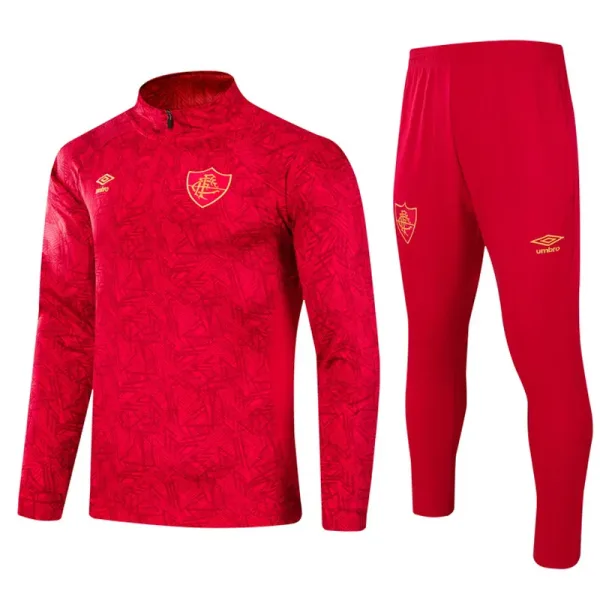 24-25 Fluminense Red Half Pull Tracksuit