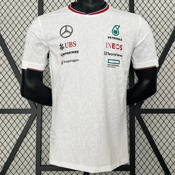 2024 F1 Formula One Mercedes White Racing Suit