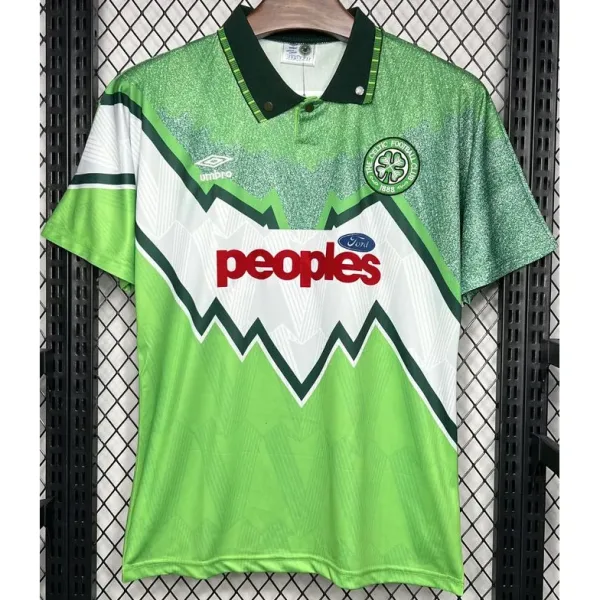 91-92 Celtic Away Green Retro Soccer Jersey