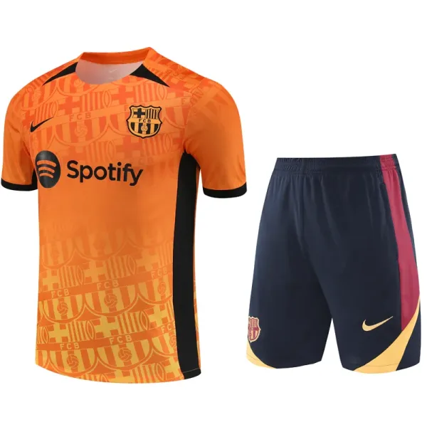 24-25 Barcelona Orange Training Short Suit