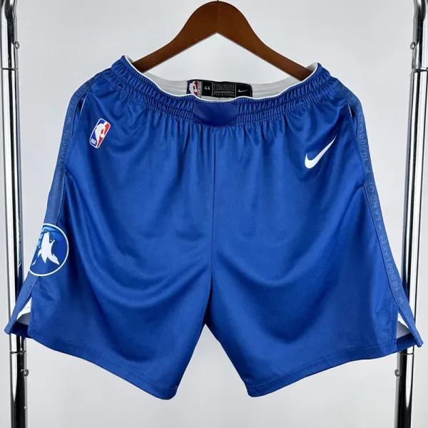 23-24 TIMBERWOLVES Blue City Edition Top Quality NBA Pants