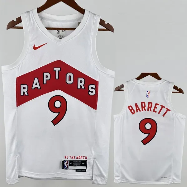 22-23 Raptors BarcelonaRETT #9 White Top Quality Hot Pressing NBA Jersey