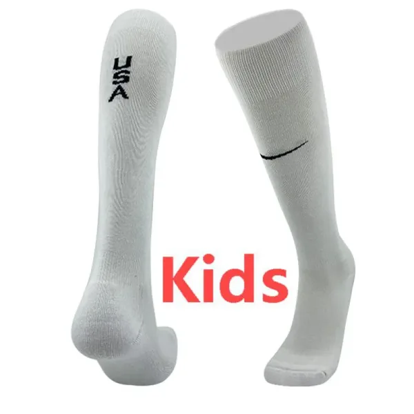 24-25 USA Home White Kids Socks