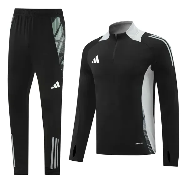 2024 ADIDAS Black Half Pull Tracksuit #AB07