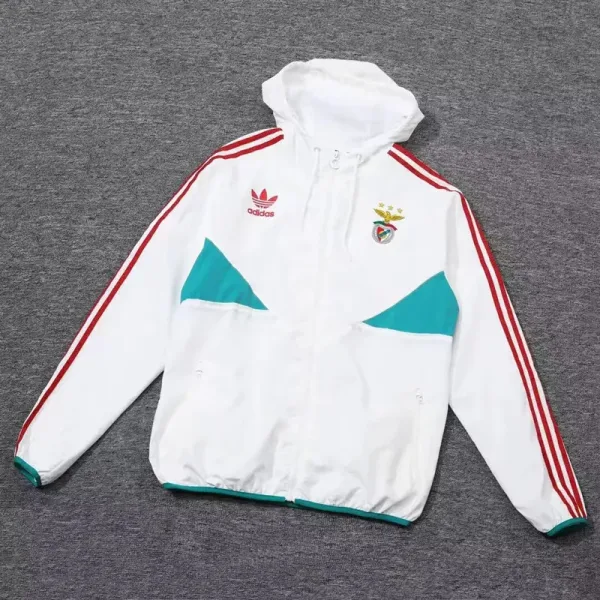 24-25 Benfica White Windbreaker