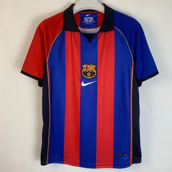01-02 Barcelona Home Retro Soccer Jersey