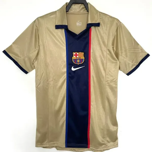 01-02 Barcelona Away Retro Soccer Jersey