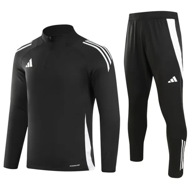 2024 ADIDAS Black Half Pull Tracksuit