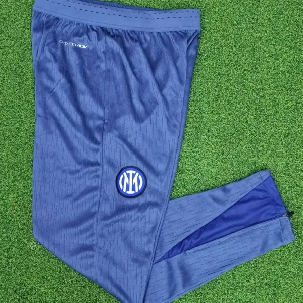 24-25 Inter Grey Blue Training Long Pants (Have Pocket)