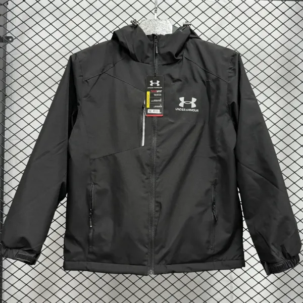 2024 UA Velvet Thickened warm Black Outdoor Jackets #F4