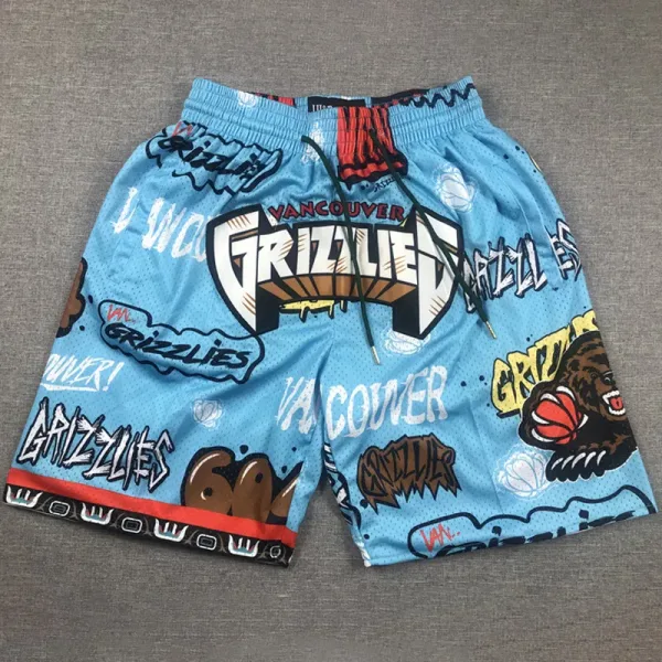 Grizzlies Blue City Edition Top Quality NBA Pocket Pants