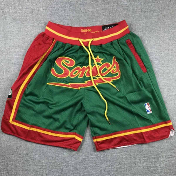Supersonic Green City Edition Top Quality NBA Pocket Pants *
