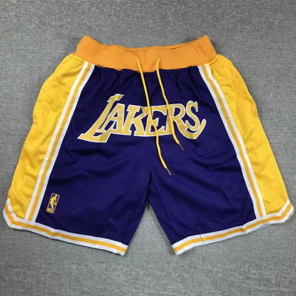 Lakers Purple City Edition Top Quality NBA Pocket Pants