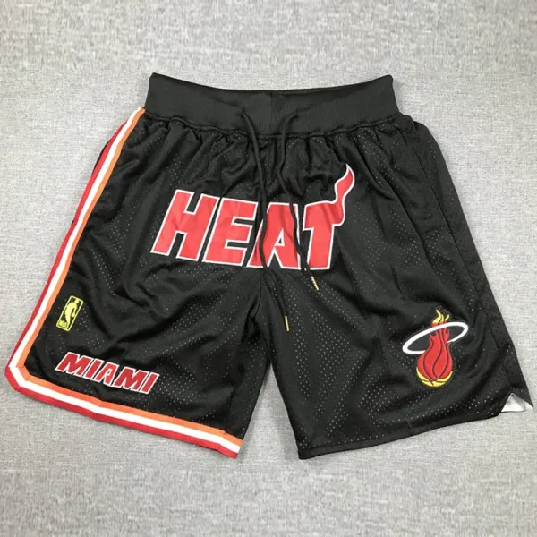 Heat Black City Edition Top Quality NBA Pocket Pants