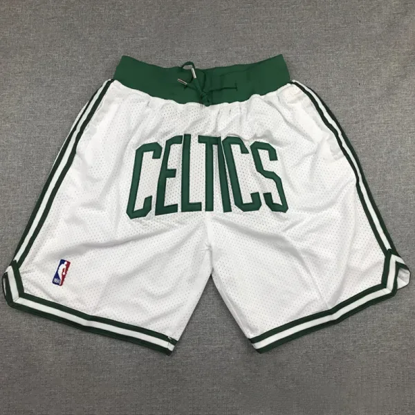 Celtic White City Edition Top Quality NBA Pocket Pants