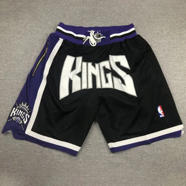 Kings Black City Edition Top Quality NBA Pocket Pants