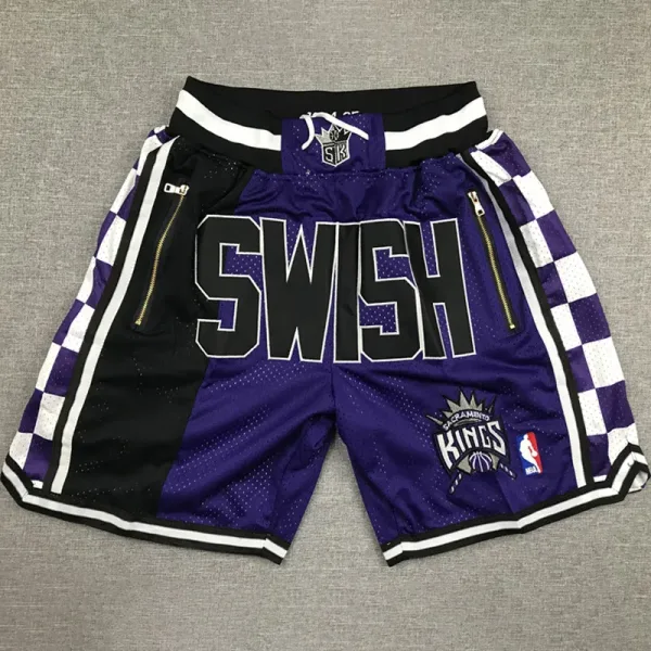 Kings SWISH Purple City Edition Top Quality NBA Pocket Pants