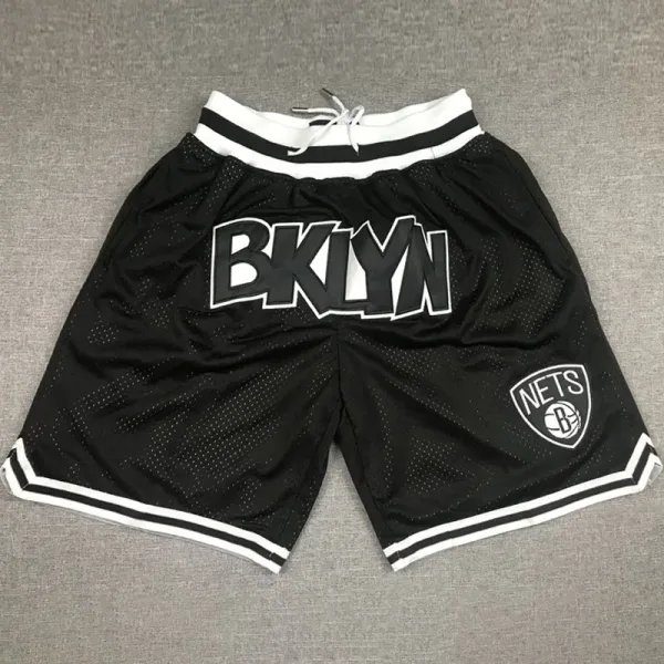 NETS Black City Edition Top Quality NBA Pocket Pants