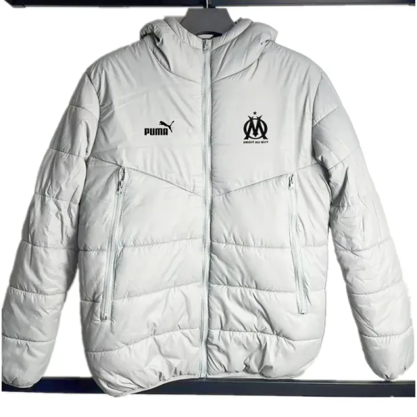 24-25 Marseille White Hooded Cotton Coat